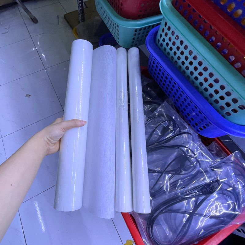 Giấy Phim Cách Điện 1 Mặt Bóng 1 Mặt Xù Dày 0.25mm
