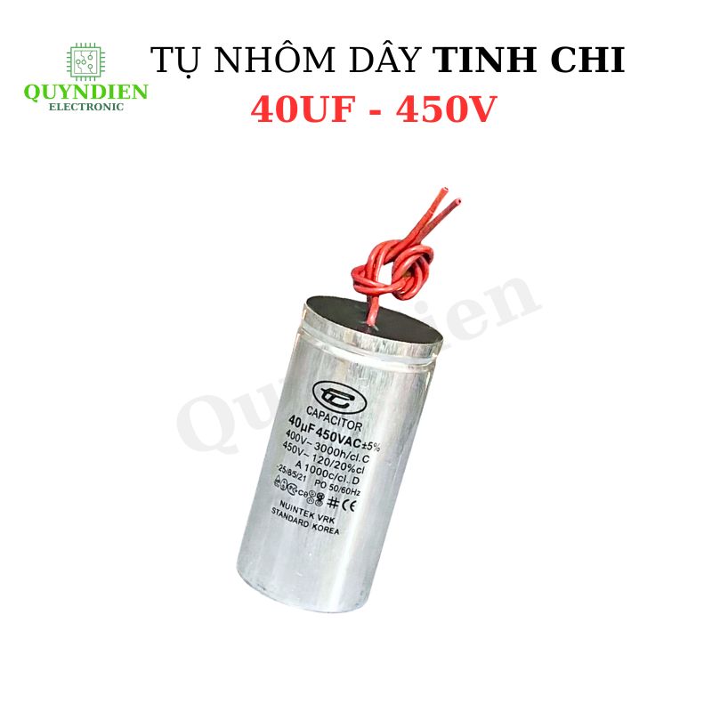 Tụ Nhôm Dây 40uF - 450V