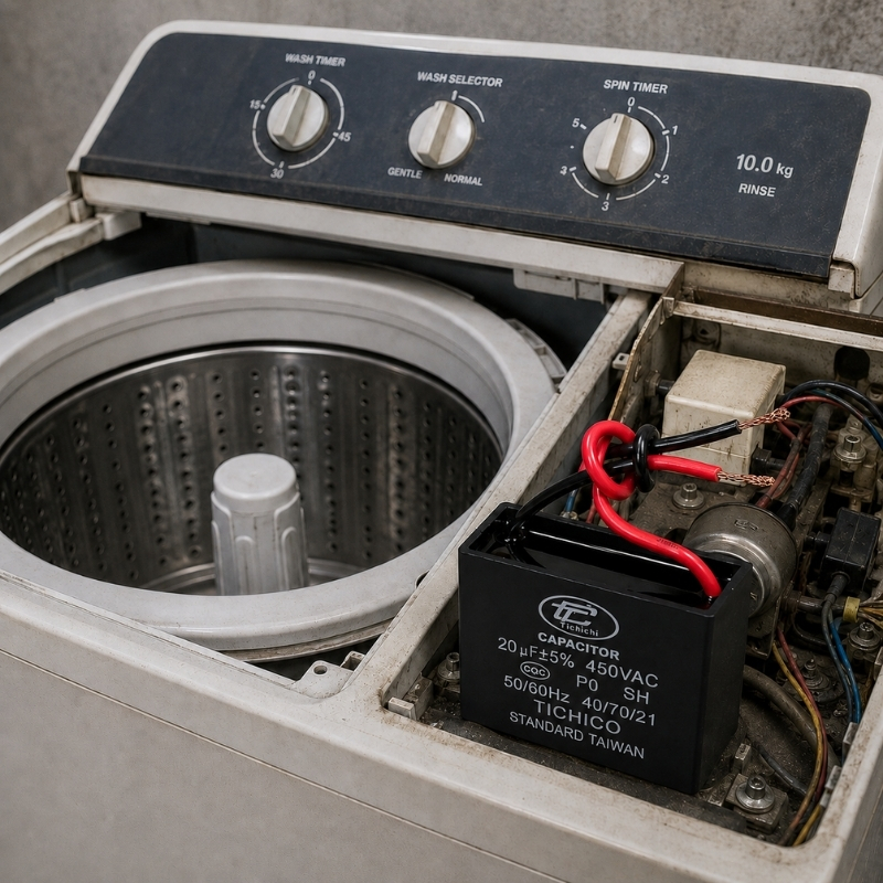Tụ Đề Kapa Vuông Tinh Chi 20uF 450VAC