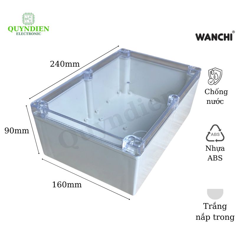 Hộp nhựa ABS 240x160x90mm WANCHI