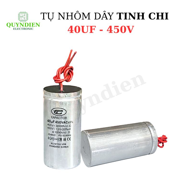 Tụ Nhôm Dây 40uF - 450V