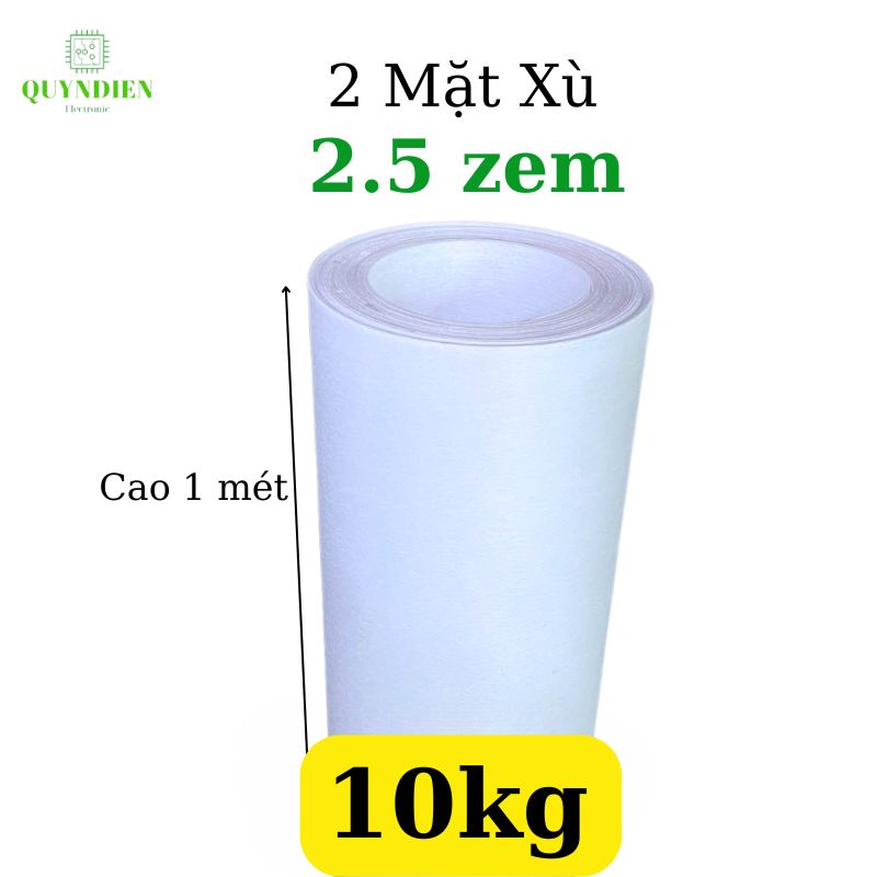Giấy Phim Cách Điện Trắng 2 Mặt Xù Dày 0.25mm