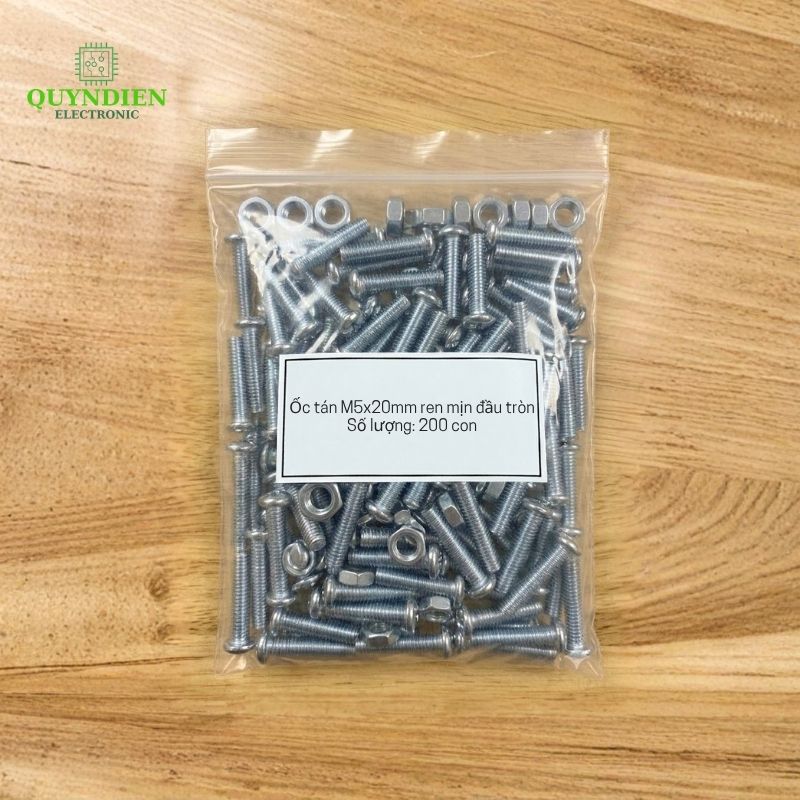 Ốc Vít M5x20mm Có Kèm Tán