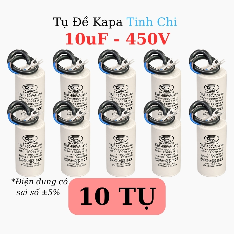 Tụ Đề Máy Bơm Tinh Chi 10uF 450V