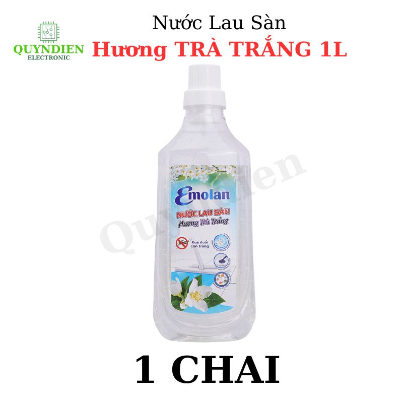 Nước lau sàn Emolan hương TRÀ TRẮNG - 1L