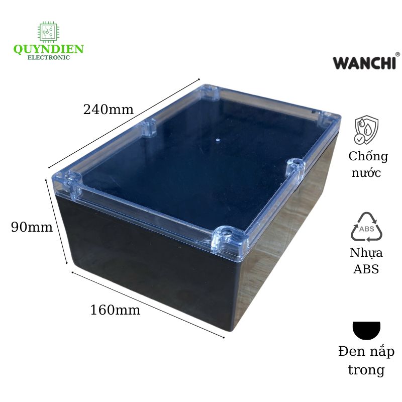Hộp nhựa ABS 240x160x90mm WANCHI