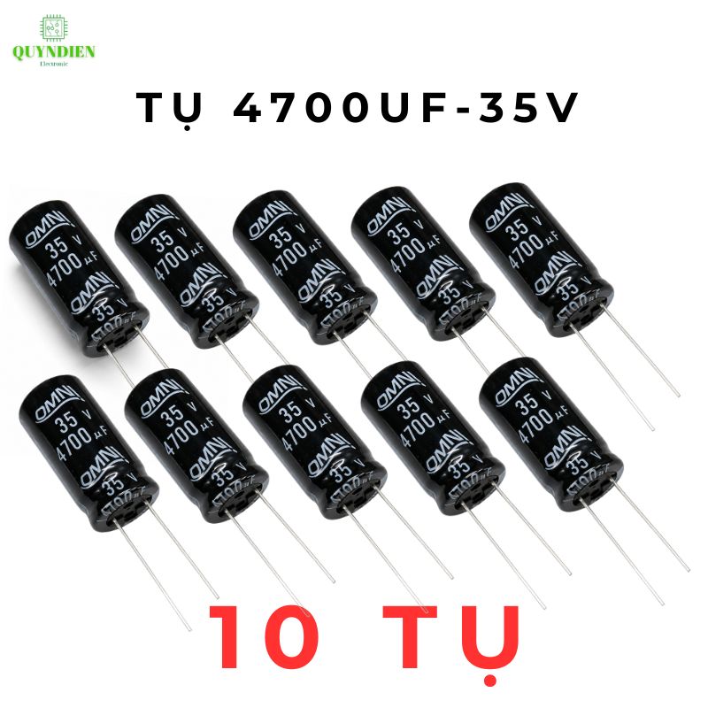 Tụ Lọc Nguồn 4700uF/35V Màu ĐEN