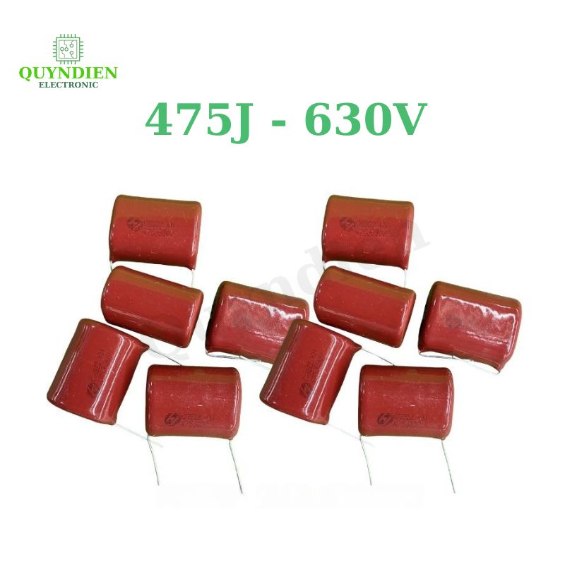 Tụ Kẹo Nâu Đỏ CBB22 475J 630V