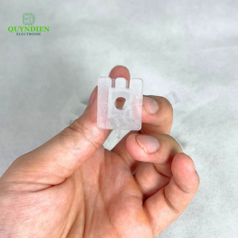 Lõi Nhựa Vuông Dài 50mm Quấn Cuộn Cảm Phân Tần Loa - Màu Trắng Trong