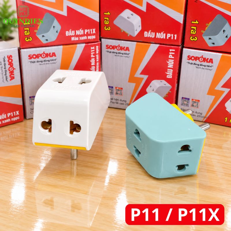Đầu Nối Chia Điện Đa Năng 3 Cửa 2000W SOPOKA