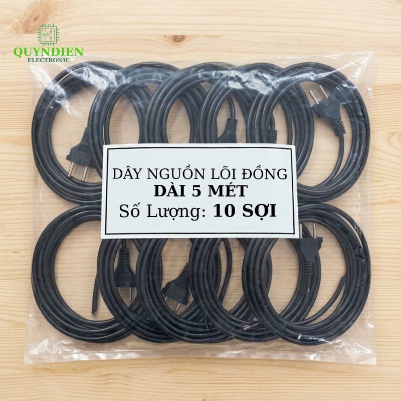 Dây Nguồn Lõi Đồng Dài 5 Mét
