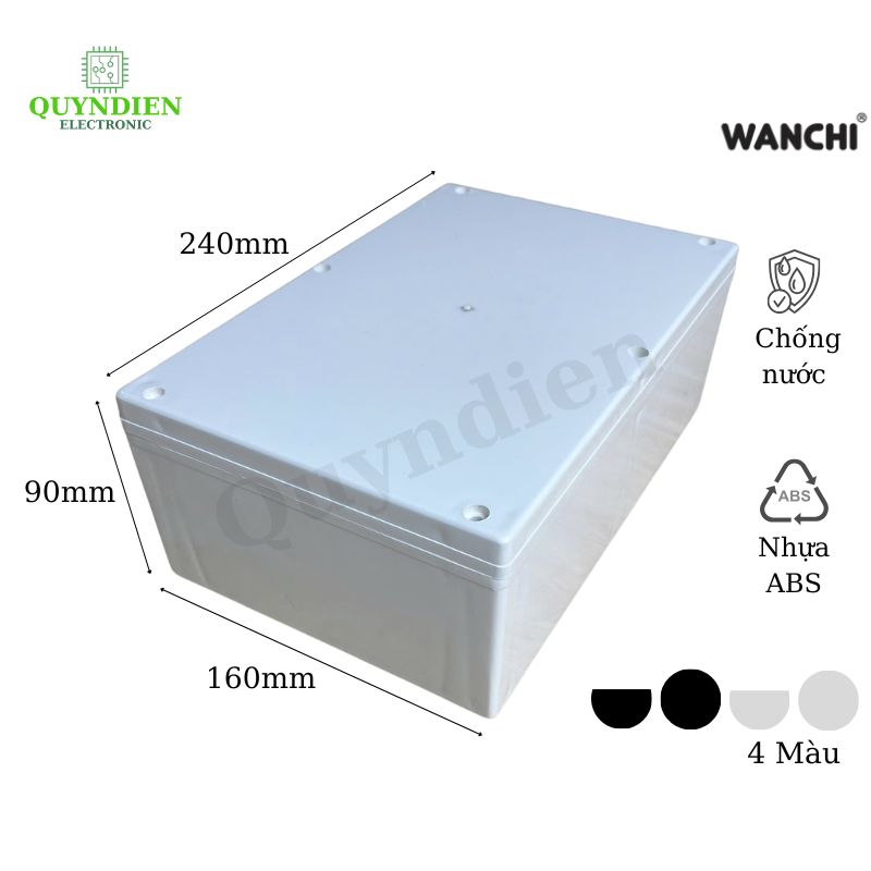 Hộp nhựa ABS 240x160x90mm WANCHI