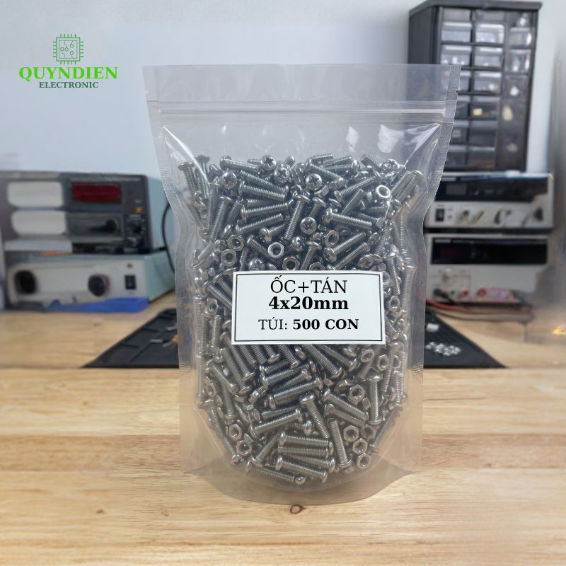 Ốc Vít M4x20mm Có Kèm Tán