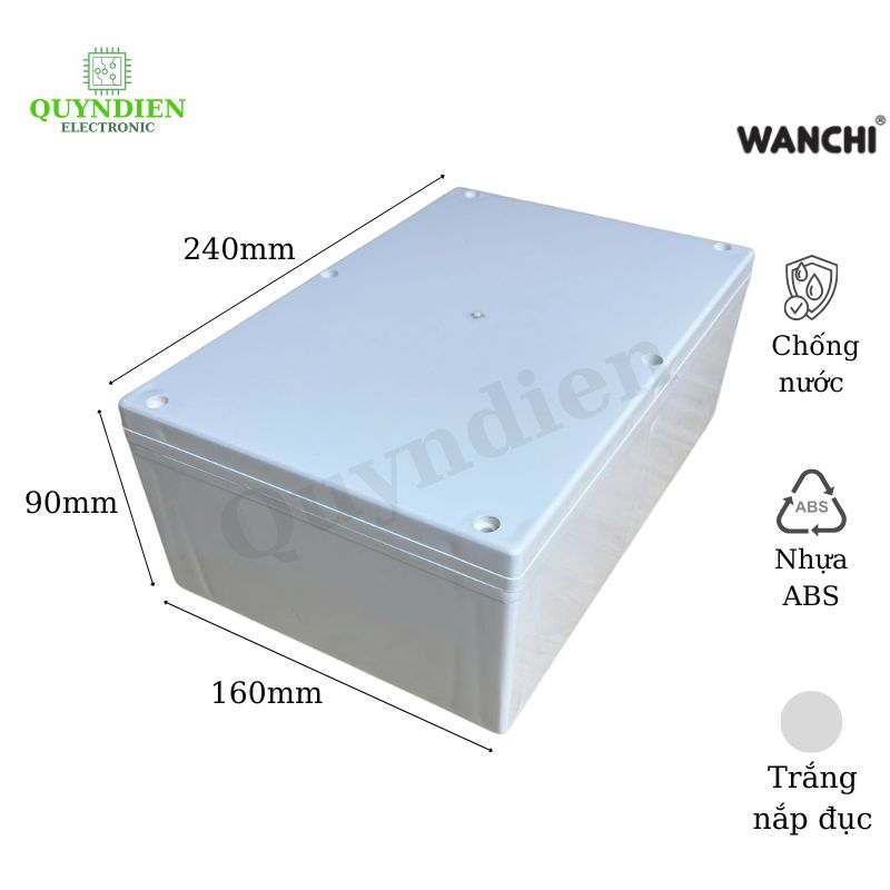 Hộp nhựa ABS 240x160x90mm WANCHI