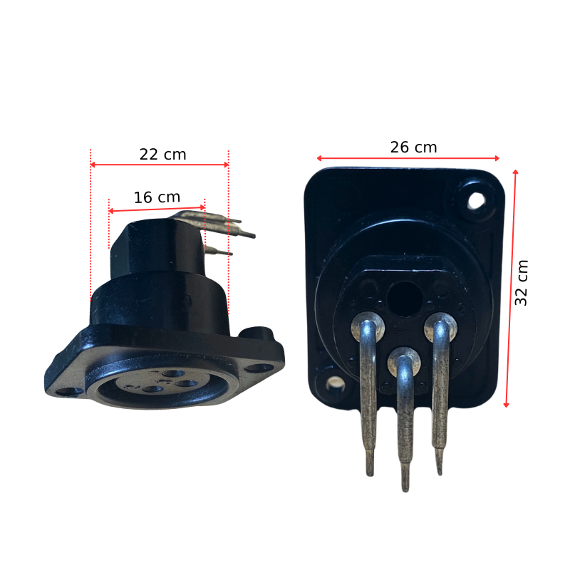 Jack Canon Cái Âm 3 Chân XRL ổ cắm jack canon Kết nối microphone mixer loa