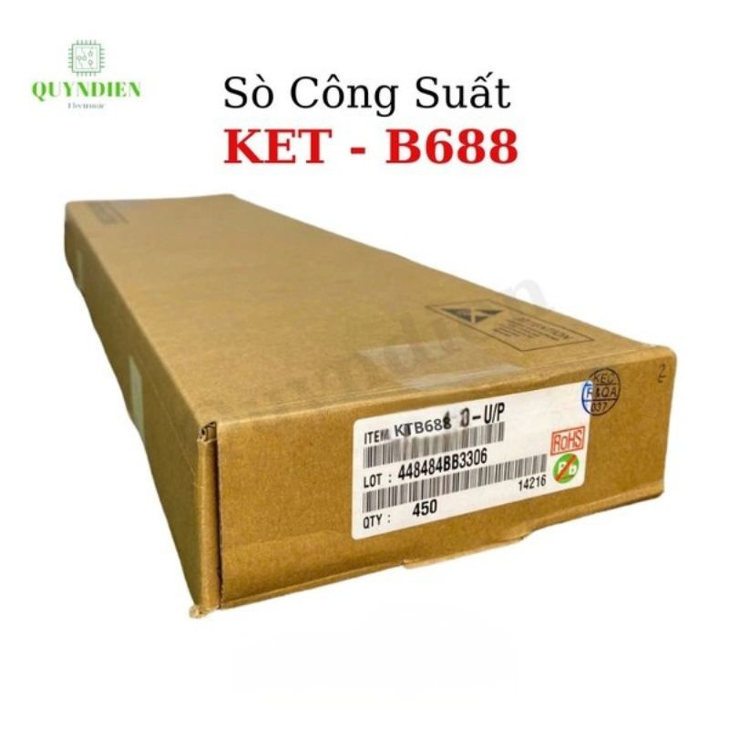 Transistor B688 KEC Lưng Đồng Mạ Niken Loại Mới