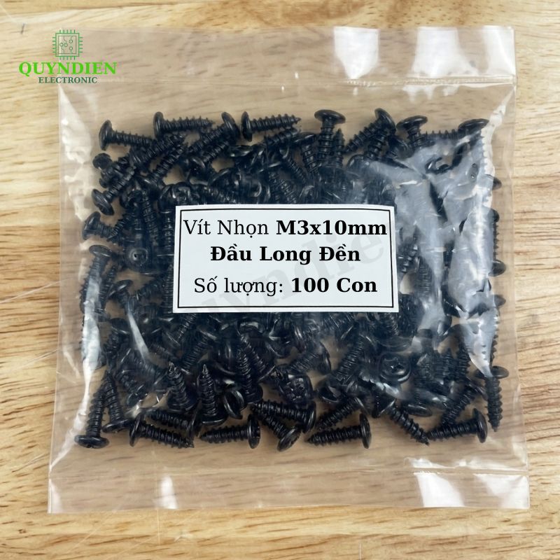 Ốc Vít Nhọn Đầu Long Đền M3x10mm