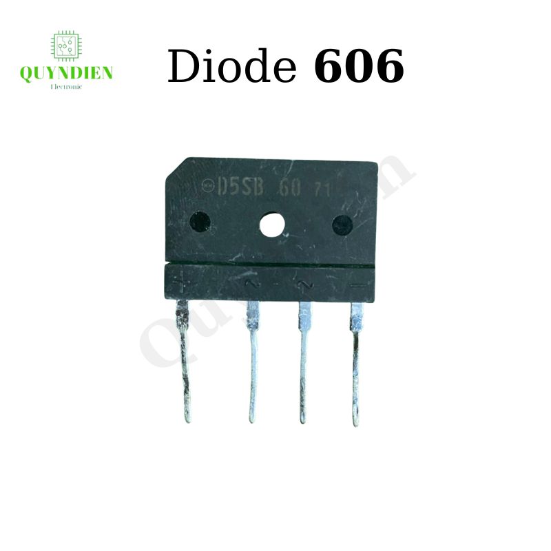 Diode Cầu Dẹp 606 - 10A 1000V ̣hàng tháo máy