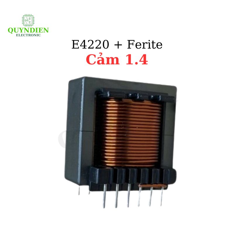 Cuộn Cảm Dây Đồng 1.4mm E4220 (6 +6 Chân) Có Ferite