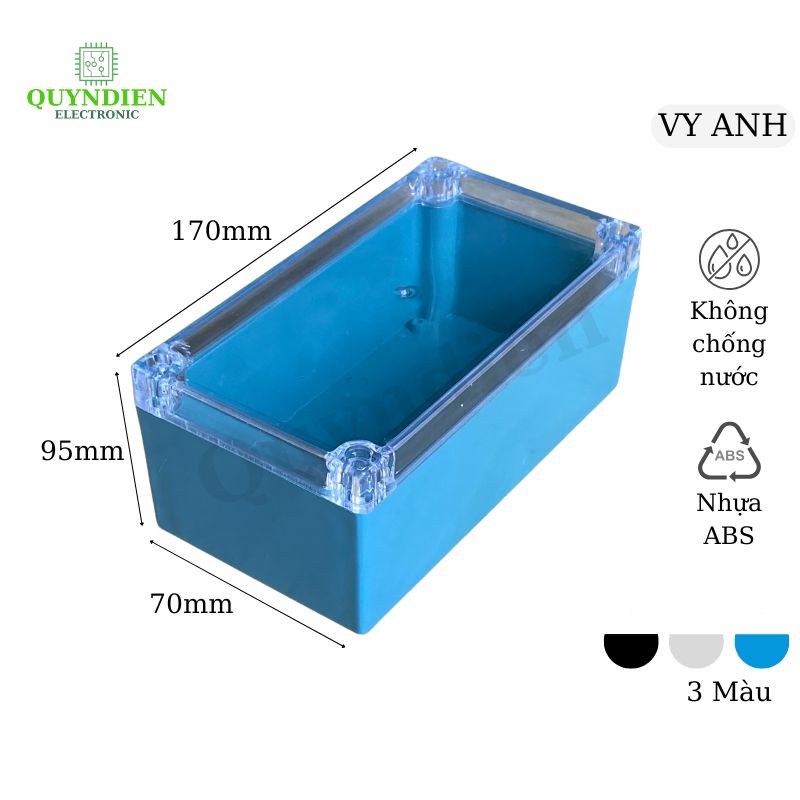 Hộp nhựa ABS 170x95x70mm VY ANH