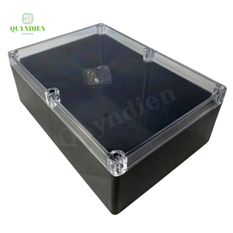 Hộp Nhựa Vy Anh 265x185x95mm Màu Đen Nắp Trong