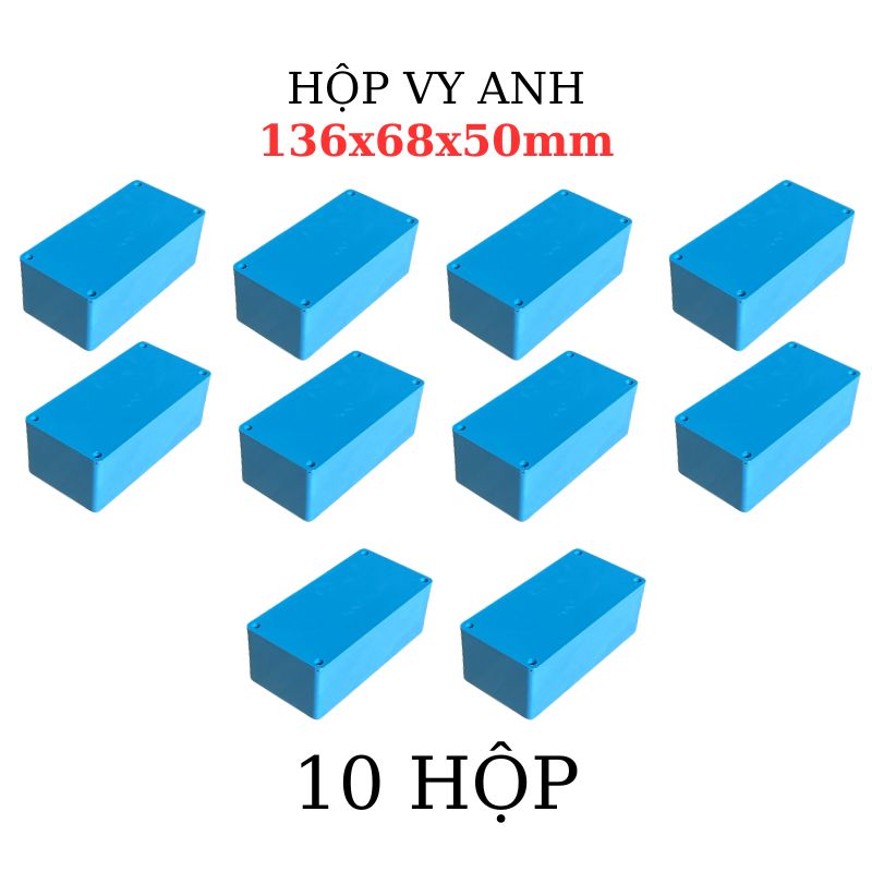 Hộp Nhựa Vy Anh 136x68x50mm Màu Xanh