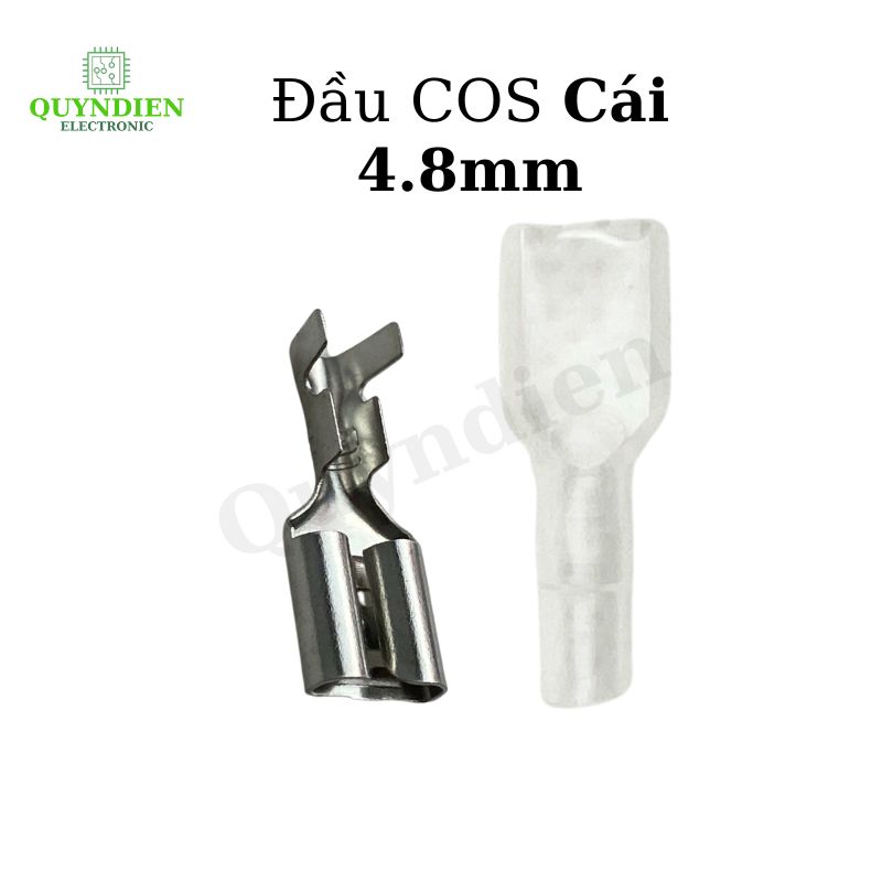Đầu Cos Cái 4.8mm Kèm Vỏ Bọc - Túi 10 Bộ