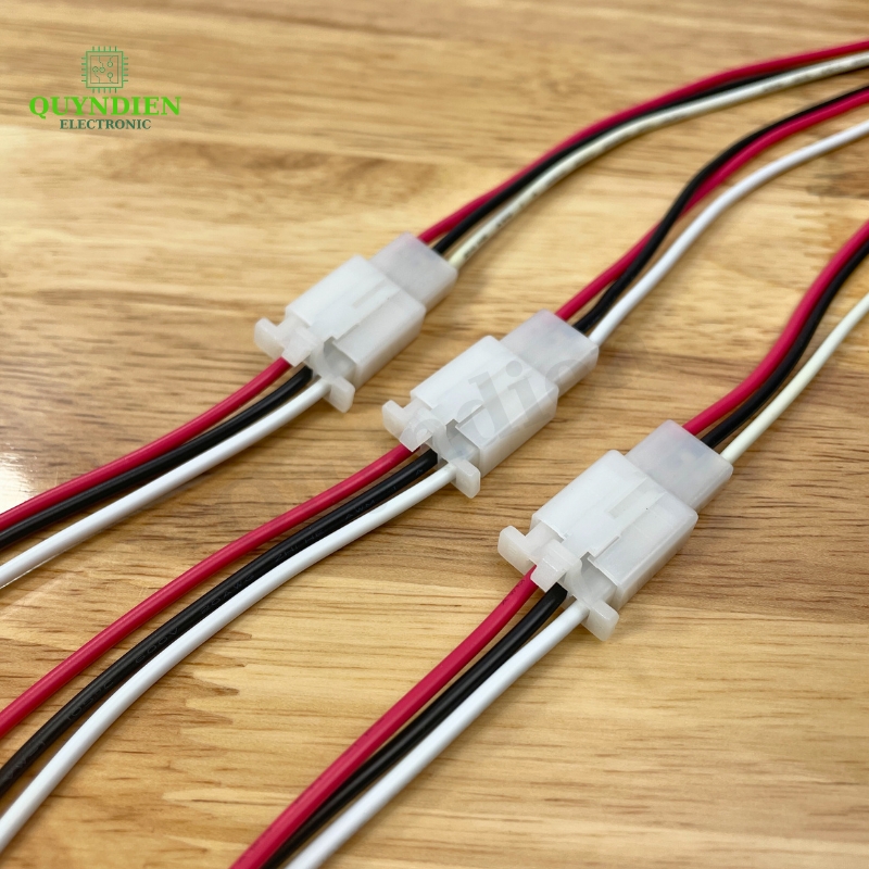 Jack Nối Dây Điện Đực Cái 3 PIN 2.8mm Cho Xe Máy Ô Tô