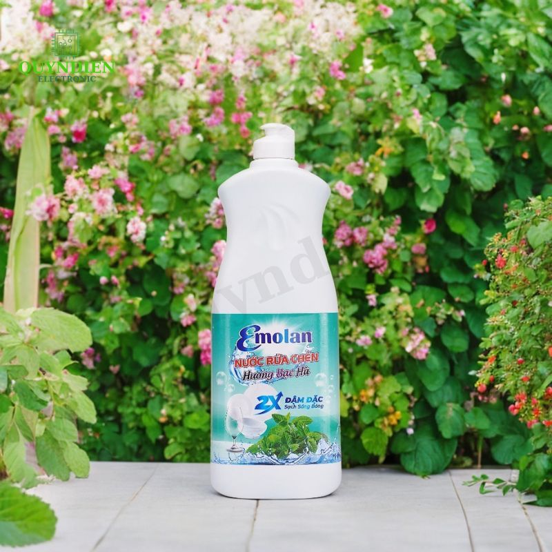 Nước rửa chén Emolan hương BẠC HÀ - 800ml