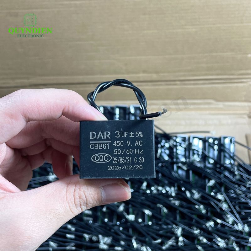Tụ Đề Kapa Vuông DAR 3uF 450VAC