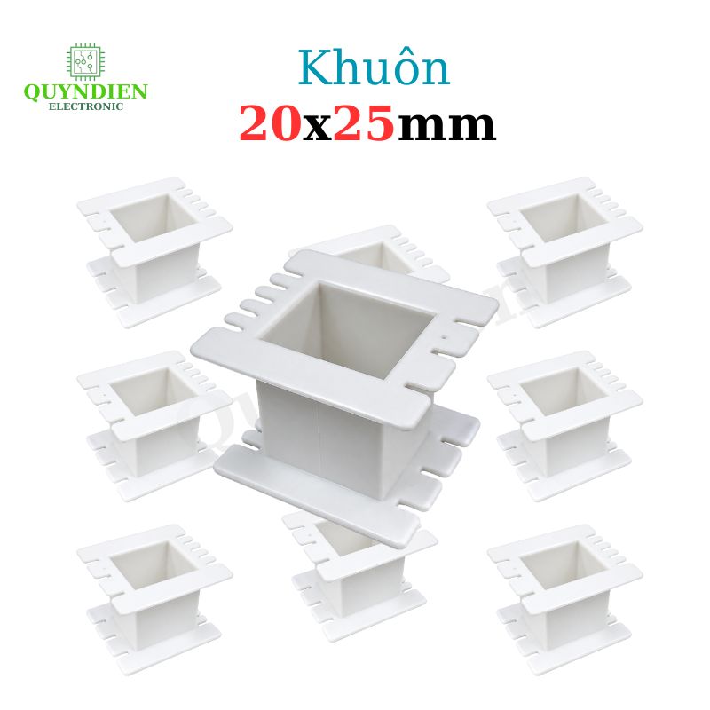 Khuôn Nhựa Quấn Biến Áp Fe Silic 20x25mm
