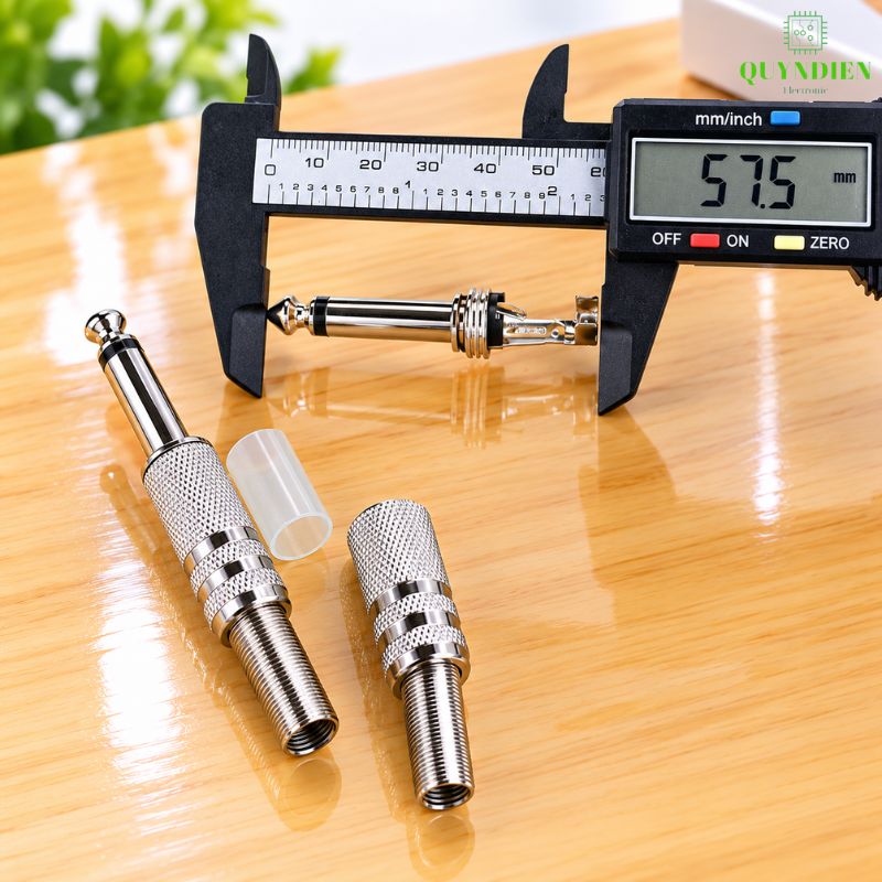 Jack 6.3mm Đực Mono Xi Thường