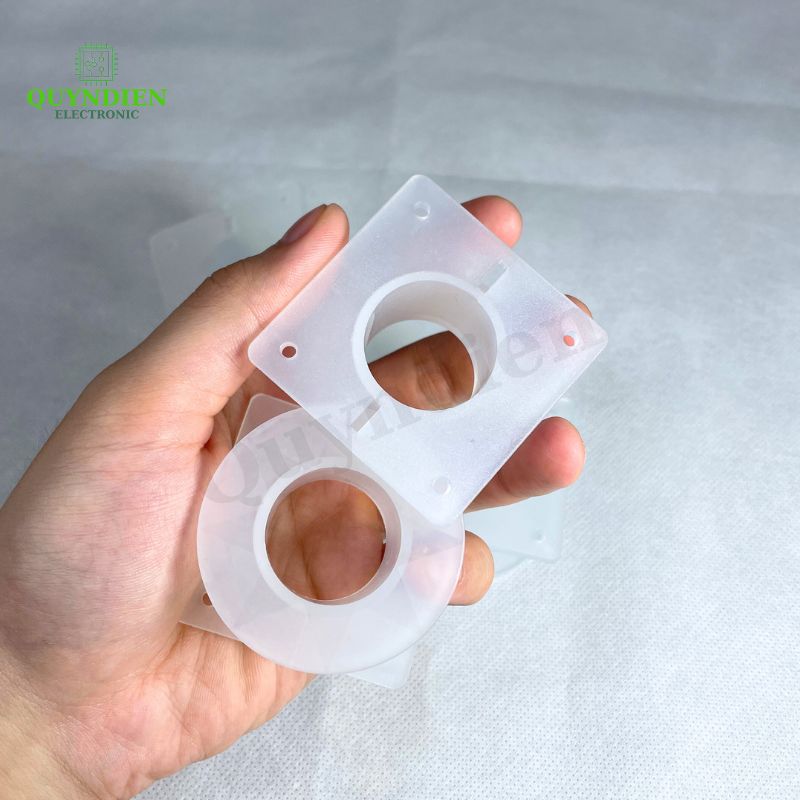 Lõi Nhựa Vuông Tròn 55 Quấn Cuộn Cảm Phân Tần Loa - Màu Trắng Trong