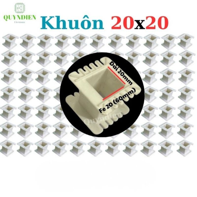 Khuôn Nhựa Quấn Biến Áp Fe Silic 20x20mm