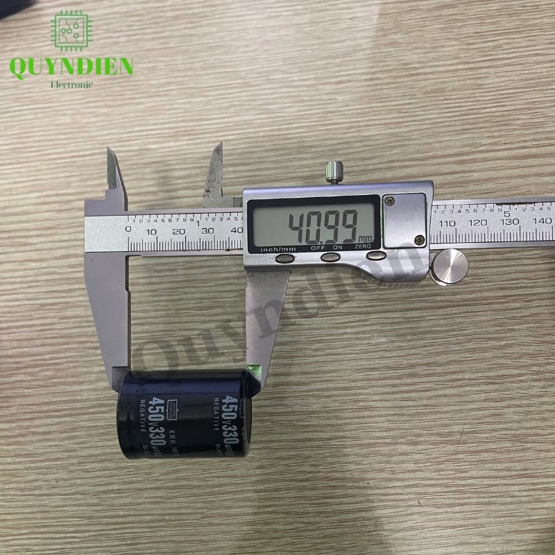 Tụ Lọc Nguồn 330uf 450v (30x41mm) Màu Đen