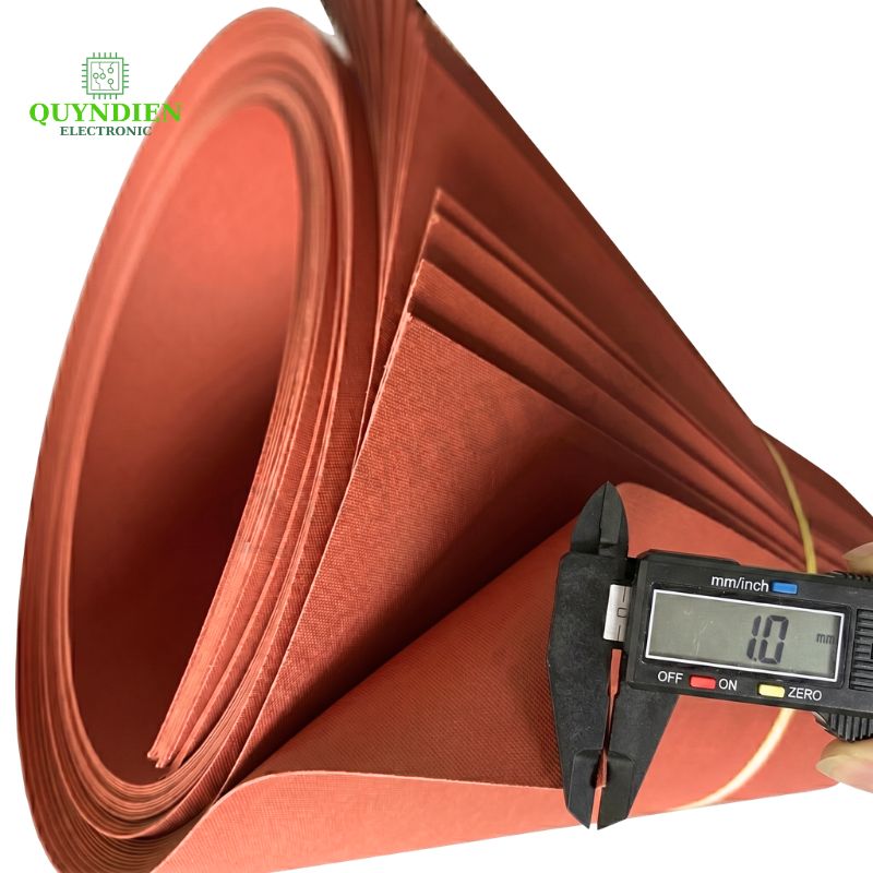 Giấy Cách Điện Làm Khuôn Biến Áp Dày 1mm Màu Đỏ