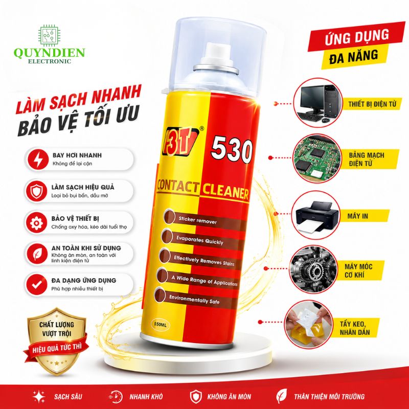 Vệ Sinh Bo Mạch Điện Tử 3T - Thùng 24 Chai