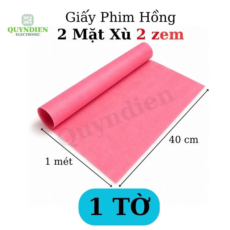 Giấy Phim Cách Điện Hồng Dày 0.2mm