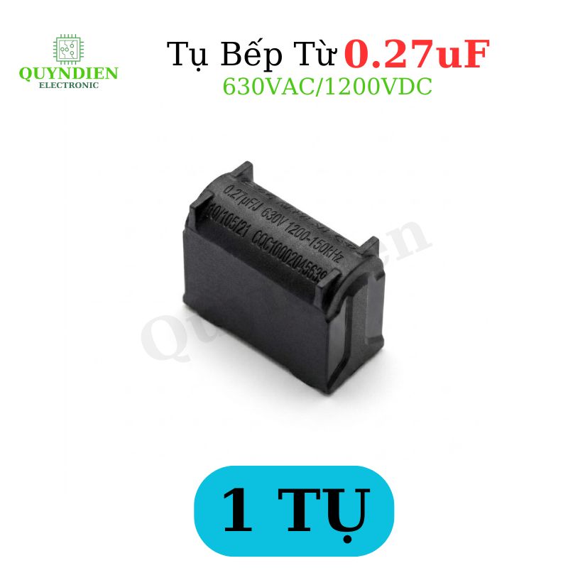 Tụ Bếp Từ 274 - 0.27uF 630VAC/1200VDC Màu Đen Đứng