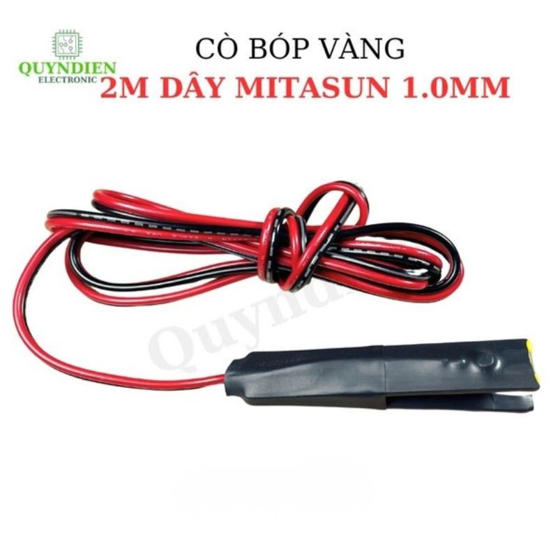 Công Tắc Cò Bóp Vàng Tiếp Điểm Đồng Dày Alampaa + Dây Dài 2m