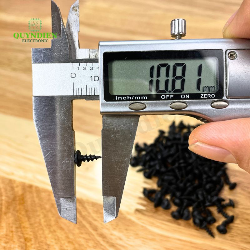 Ốc Vít nhọn M3x8mm Đầu Dù Ren Thưa - 1.000 Con