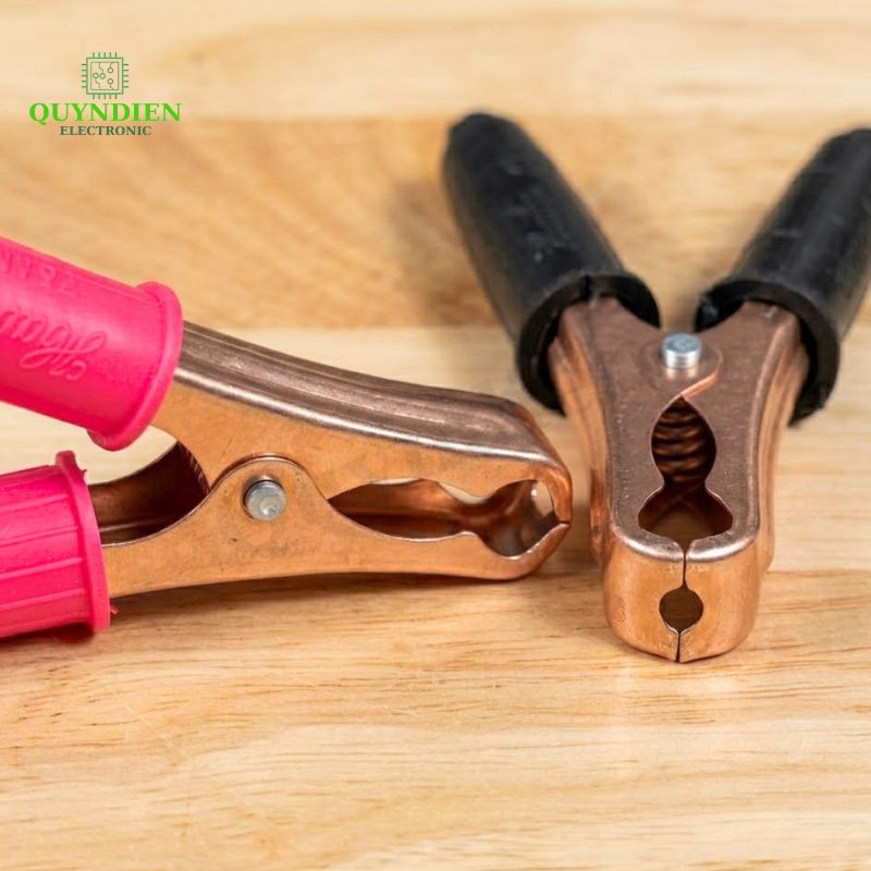 Kẹp Bình Ắc Quy 75A Mạ Đồng Đỏ Đen