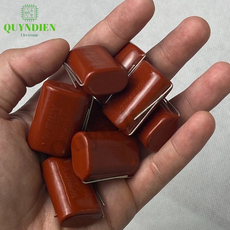 Tụ Kẹo Nâu Đỏ CBB21 225K - 650V