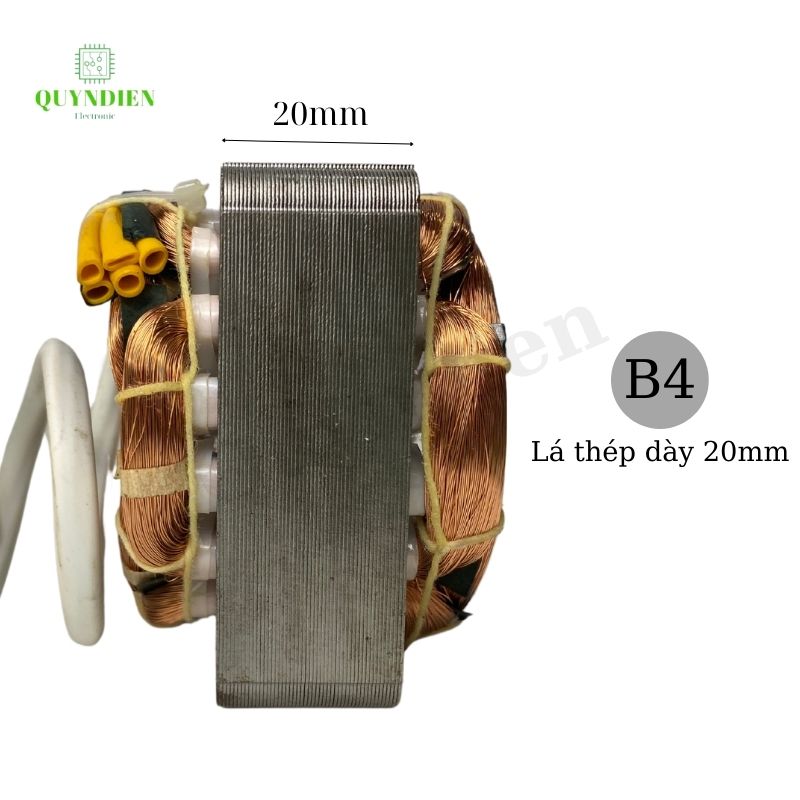 Stator quạt gió B3 B4 B5 dây đồng-đường kính 46mm