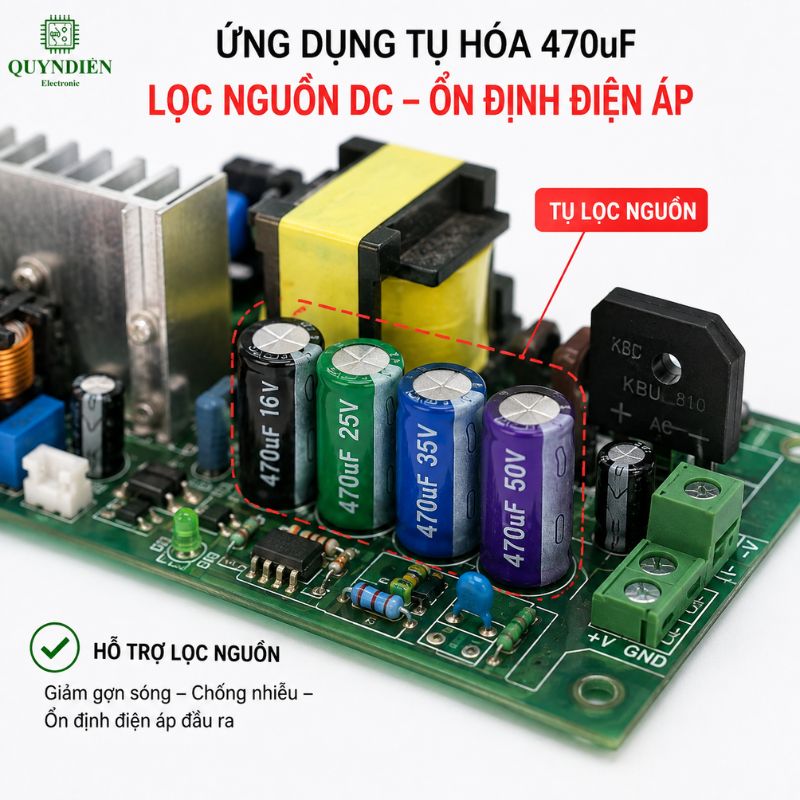 Tụ Hóa 470uF 16V 25V 35V 50V