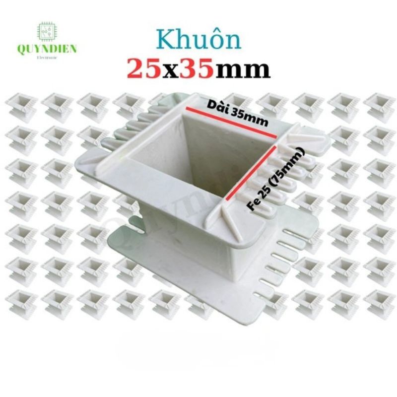 Khuôn Nhựa Quấn Biến Áp Fe Silic 25x35mm