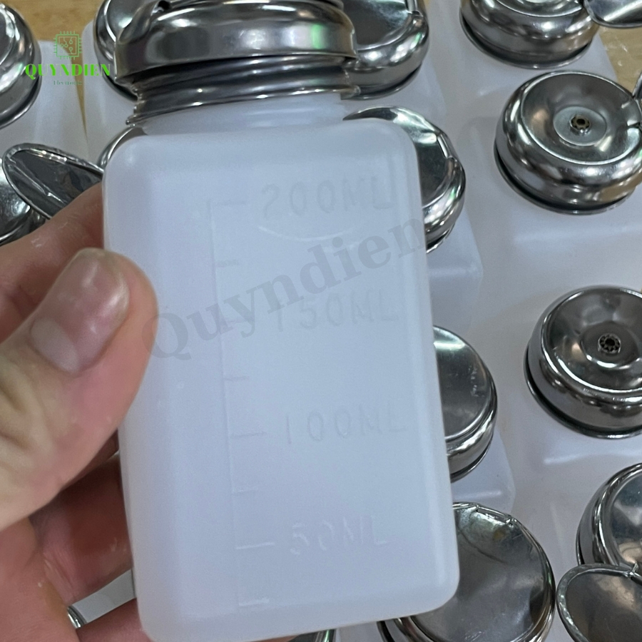 Lọ đựng dung dịch cồn xăng nước rửa mạch có nắp ấn 100ml 200ml 250ml