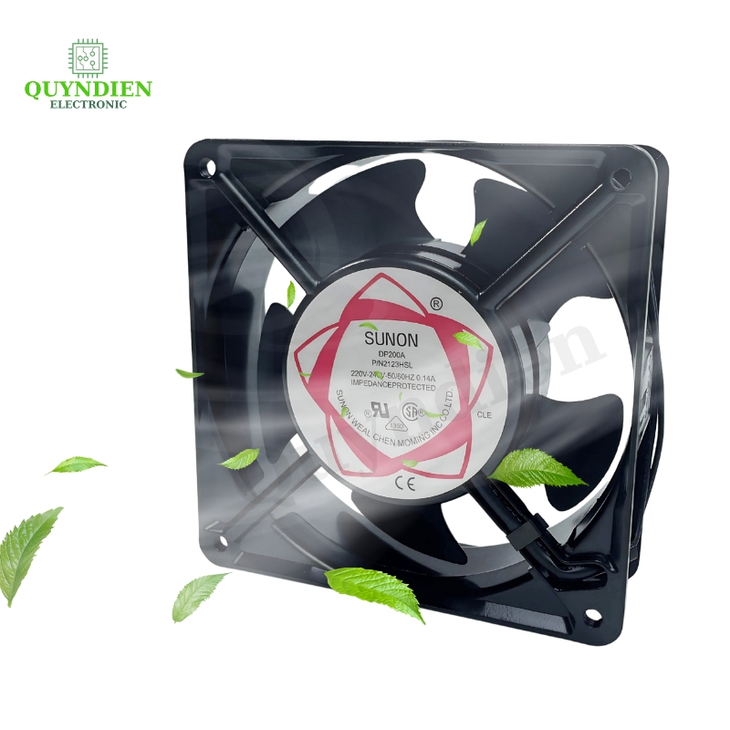Quạt Hút Mùi, Quạt Tản Nhiệt Thông Gió 12x12x3.8cm 220V SUNON