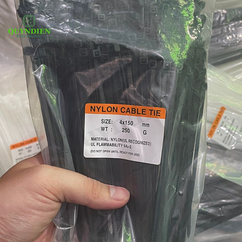 Dây Rút Nhựa Nhiều Kích Cỡ Màu Trắng Đen - Giá Bán 1Kg