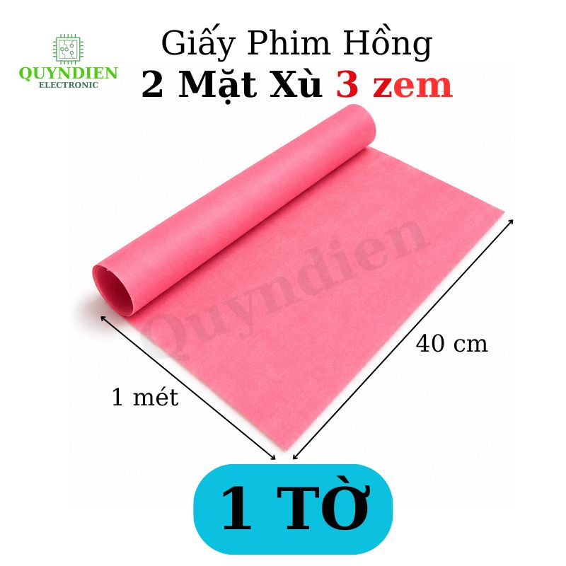 Giấy Phim Cách Điện Hồng Dày 0.3mm